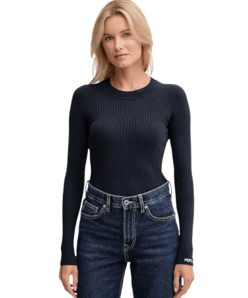 Pepe Jeans - Γυναικείο Πουλόβερ Slim Fit PL7000025-594 Μπλε Σκούρο