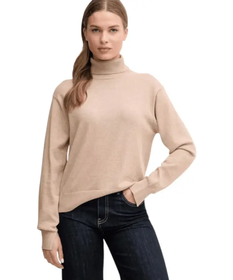 Pepe Jeans - Γυναικείο Πουλόβερ Ζιβάγκο Regular Fit PL7000036-844 Μπεζ