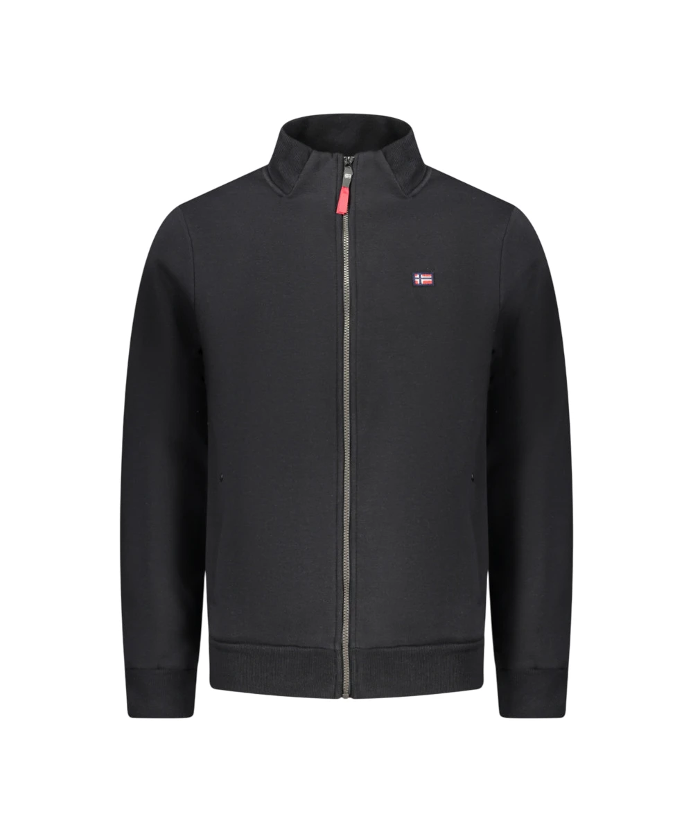 Scuola Nautica Italiana - Ανδρική Ζακέτα Φούτερ 859452-BLACK Μαύρο