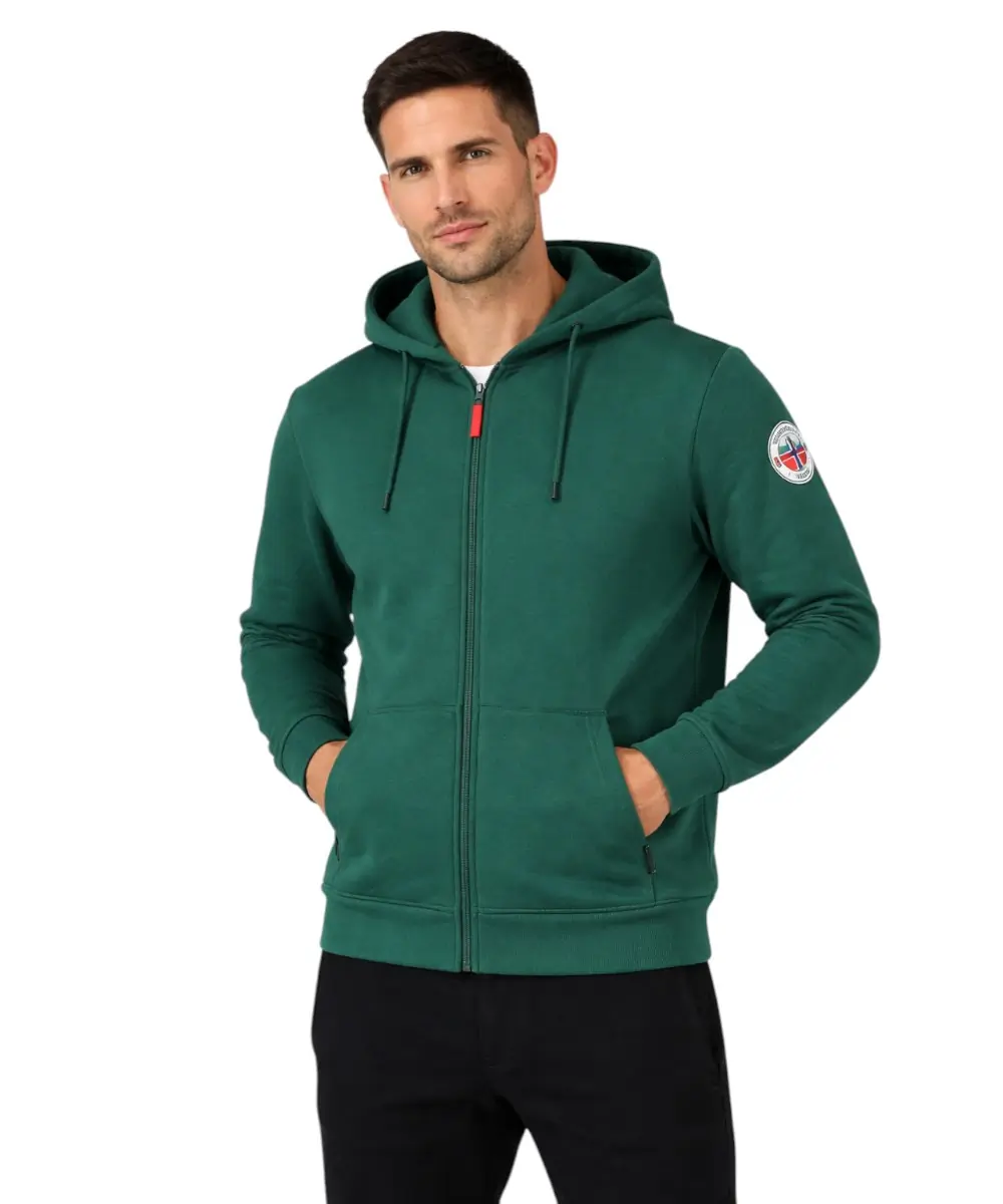 Scuola Nautica Italiana - Ανδρική Ζακέτα Φούτερ 859467-ALPINE Πράσινο