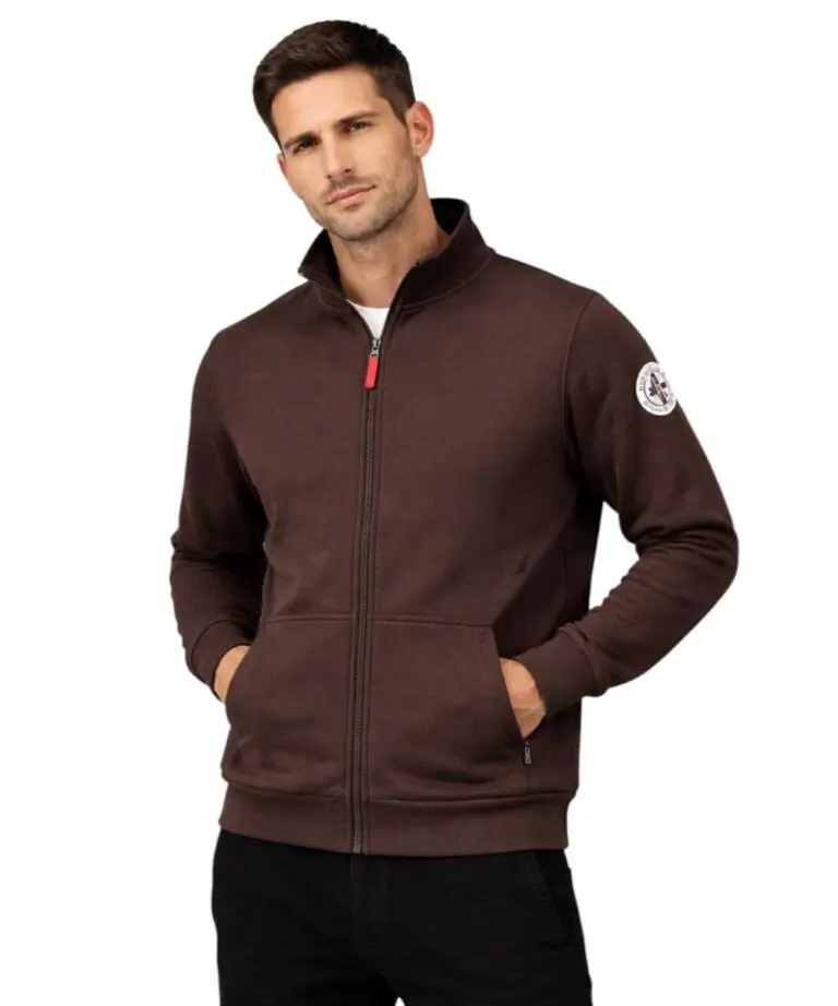 Scuola Nautica Italiana - Ανδρική Ζακέτα Φούτερ 859467-BROWN Καφέ