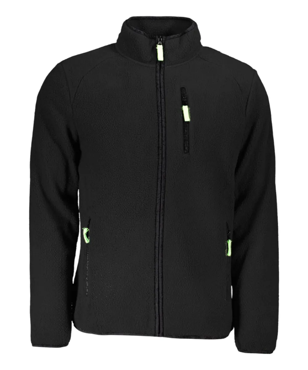 Scuola Nautica Italiana - Ανδρική Ζακέτα Φούτερ Fleece 839506-BLACK Μαύρο