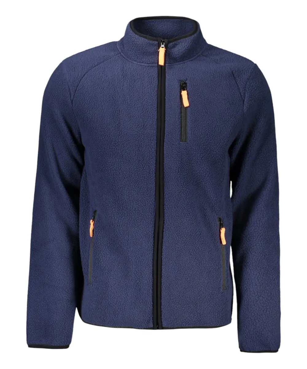 Scuola Nautica Italiana - Ανδρική Ζακέτα Φούτερ Fleece 839506-NAVY Μπλε Σκούρο