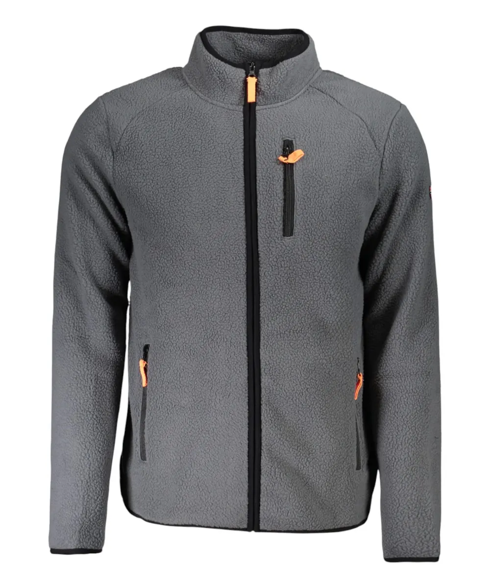Scuola Nautica Italiana - Ανδρική Ζακέτα Φούτερ Fleece 839506-REVETO Γκρι