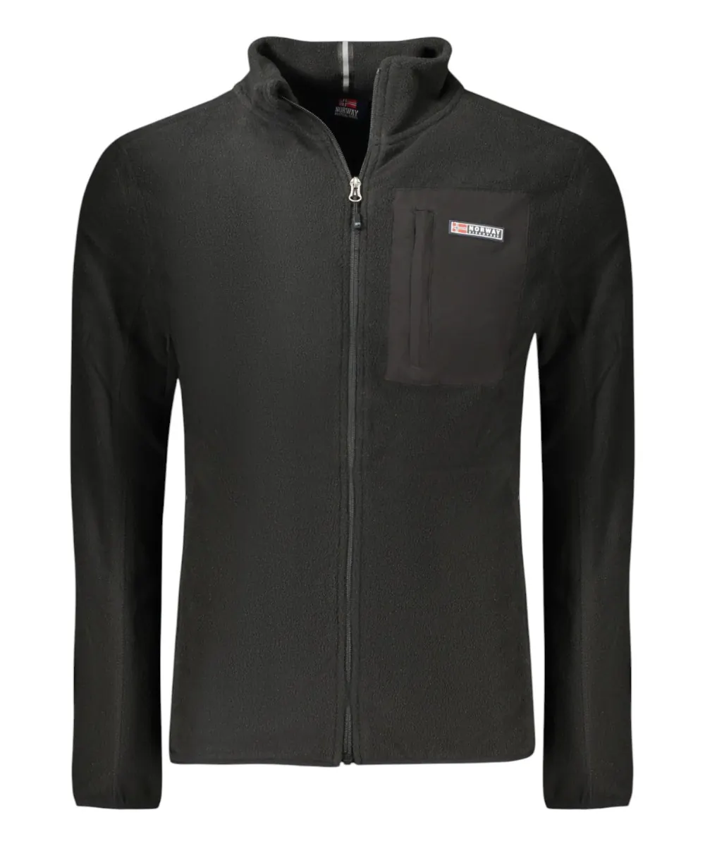 Scuola Nautica Italiana - Ανδρική Ζακέτα Φούτερ Fleece 859505-BLACK Μαύρο