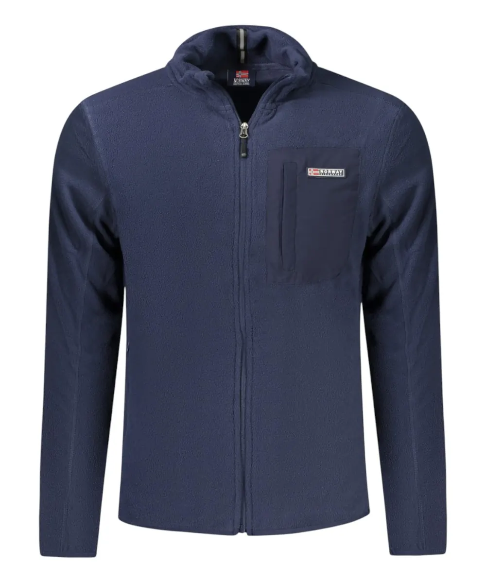Scuola Nautica Italiana - Ανδρική Ζακέτα Φούτερ Fleece 859505-NAVY Μπλε Σκούρο