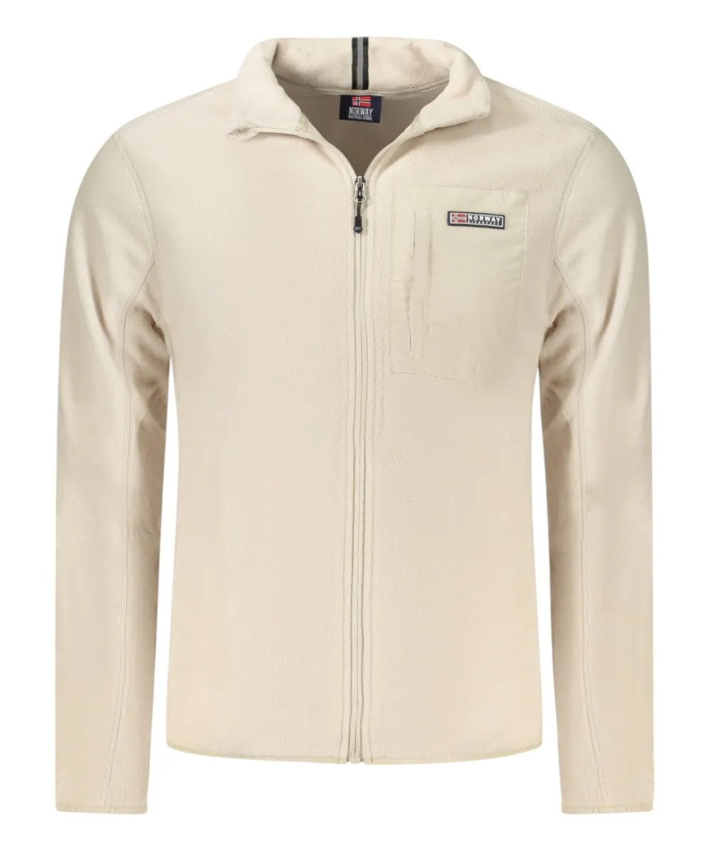 Scuola Nautica Italiana - Ανδρική Ζακέτα Φούτερ Fleece 859505-ROPE Μπεζ