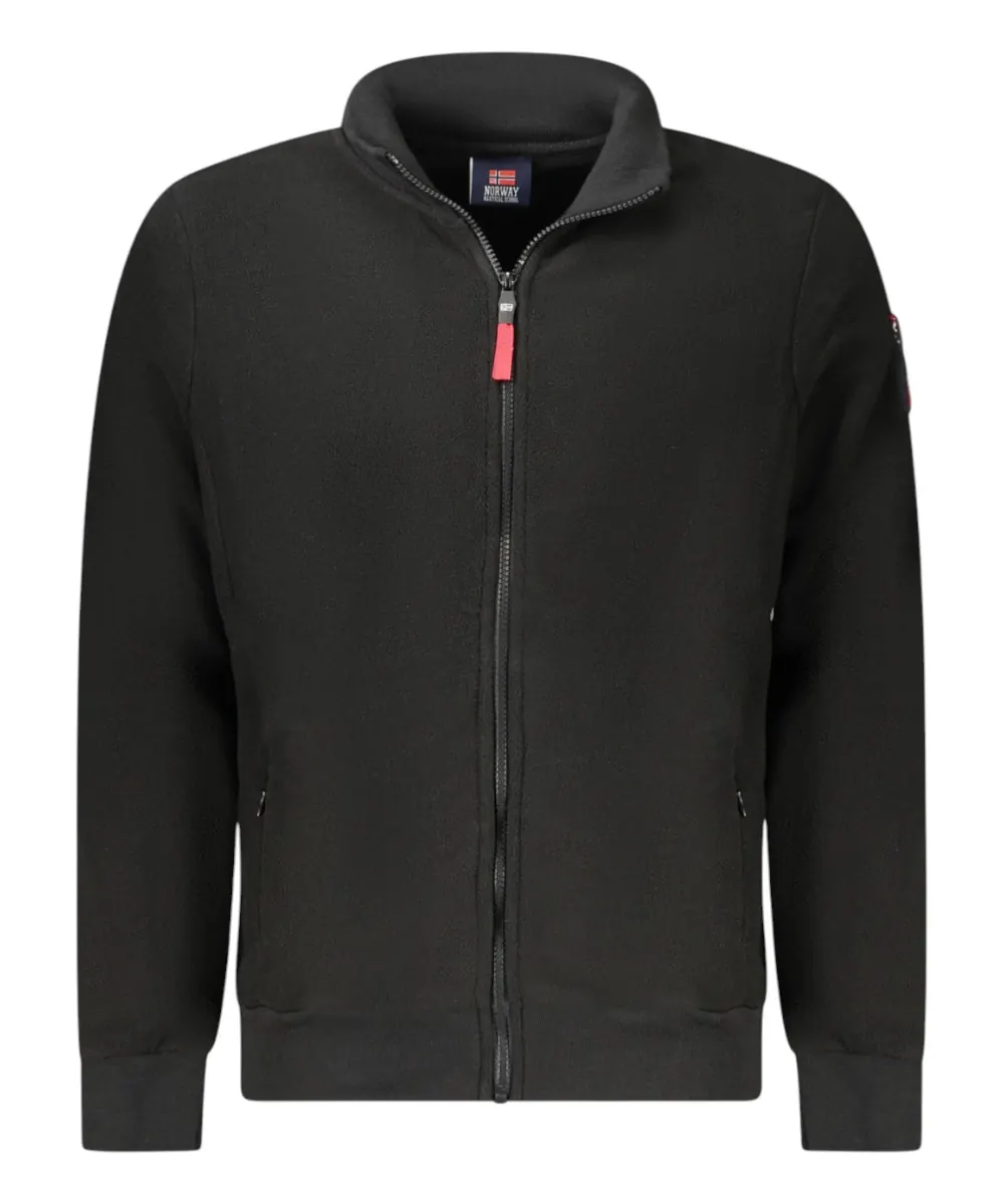 Scuola Nautica Italiana - Ανδρική Ζακέτα Φούτερ Fleece 859532-BLACK Μαύρο