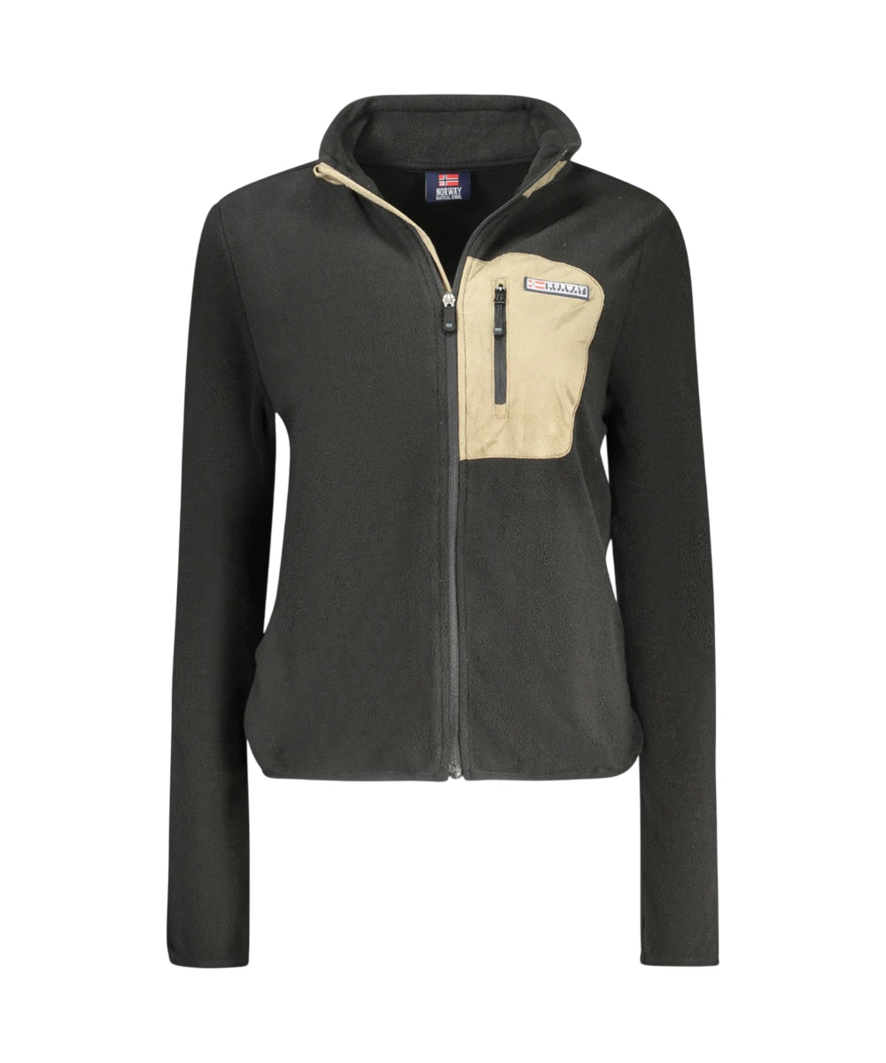 Scuola Nautica Italiana - Γυναικεία Ζακέτα Φούτερ Fleece 859906-BLACK Μαύρο
