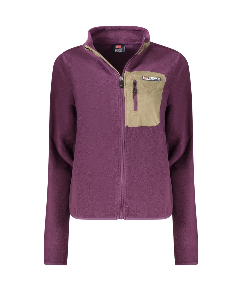 Scuola Nautica Italiana - Γυναικεία Ζακέτα Φούτερ Fleece 859906-GRAPE Μωβ