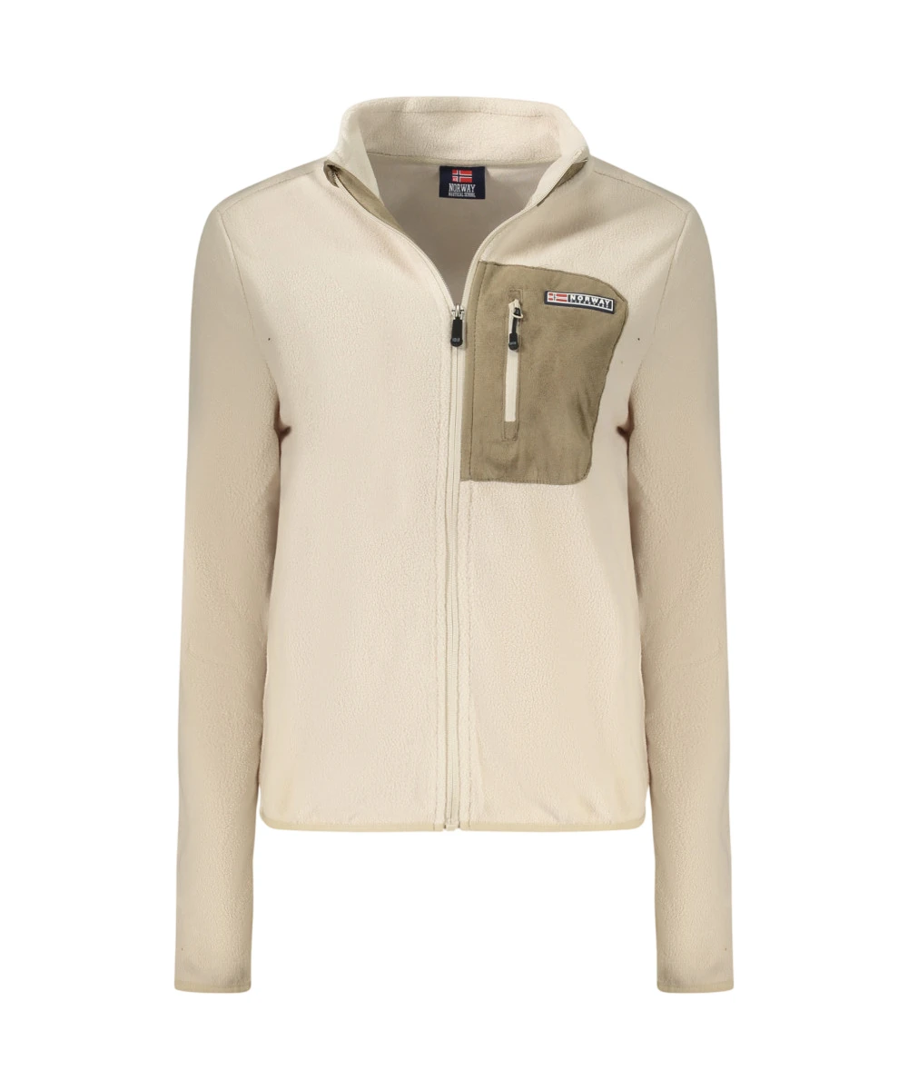 Scuola Nautica Italiana - Γυναικεία Ζακέτα Φούτερ Fleece 859906-ROPE Μπεζ
