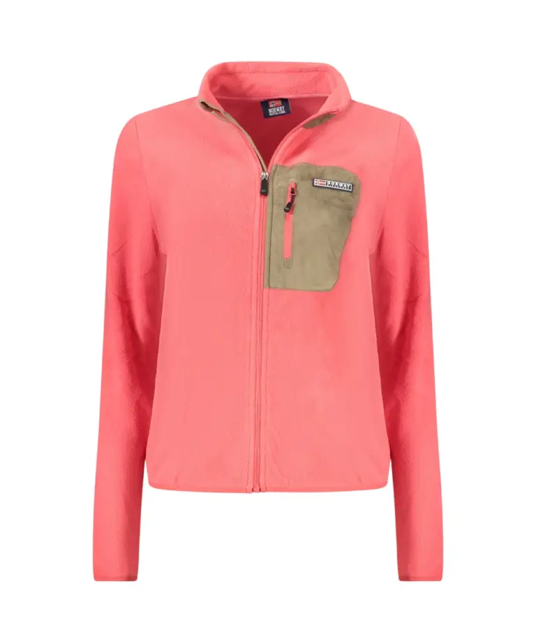 Scuola Nautica Italiana - Γυναικεία Ζακέτα Φούτερ Fleece 859906-TULIP Ροζ