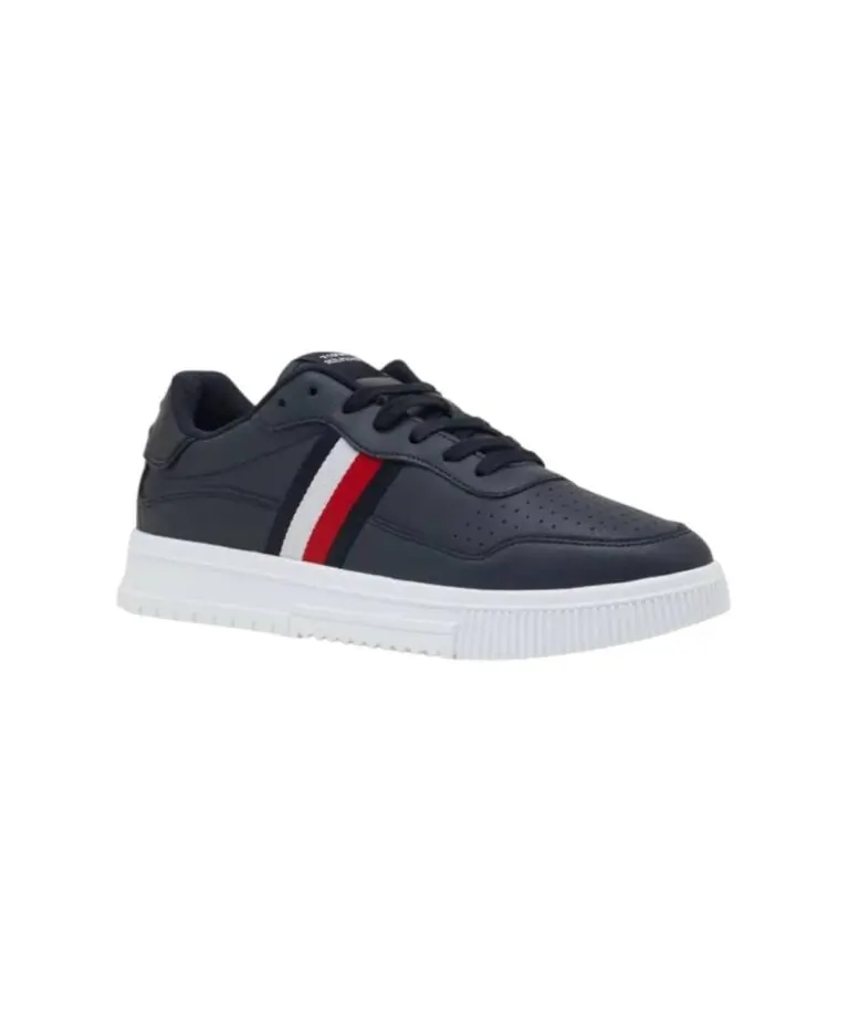 Tommy Hilfiger - Ανδρικά Sneakers Icon Court Stripes FM0FM05628-DW5 Μπλε Σκούρο