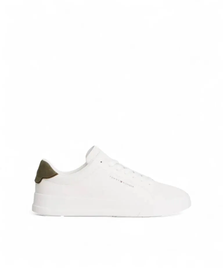 Tommy Hilfiger - Ανδρικά Sneakers Th Court Lth Detail Ess FM0FM05367-0K4 Χακί