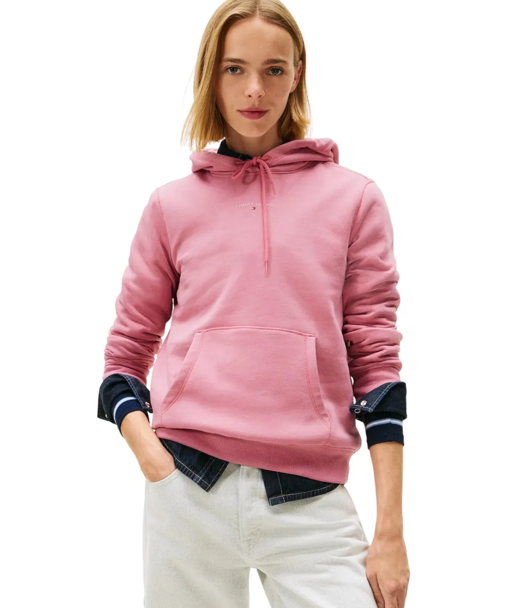 Tommy Hilfiger - Γυναικείο Φούτερ  Logo Fleece Hoodie DW0DW21963-THC Ροζ