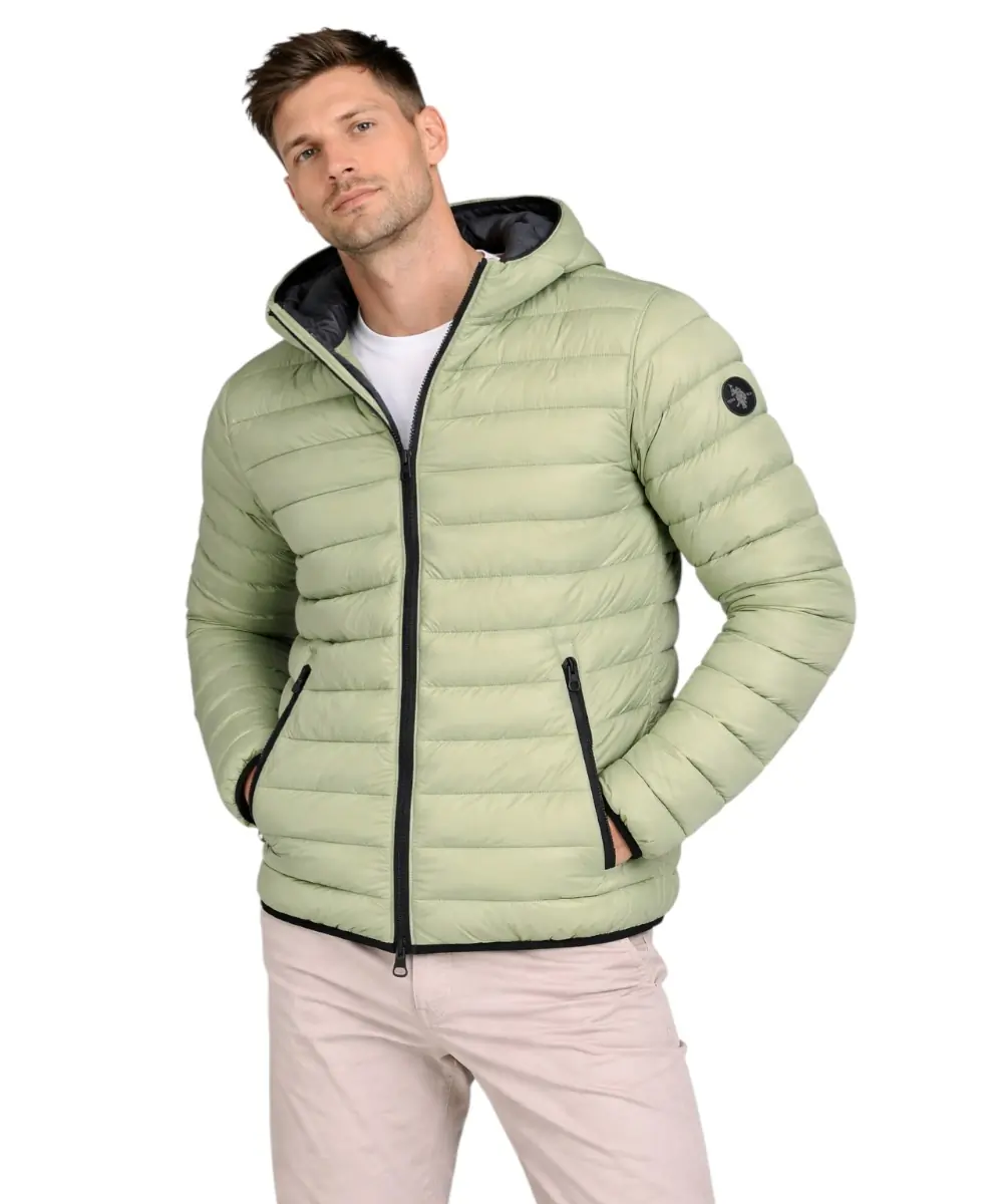 U.S. Polo Assn. - Ανδρικό Χειμωνιάτικο Μπουφάν Puffer Διπλής Όψης 61489-46019-549 Πράσινο