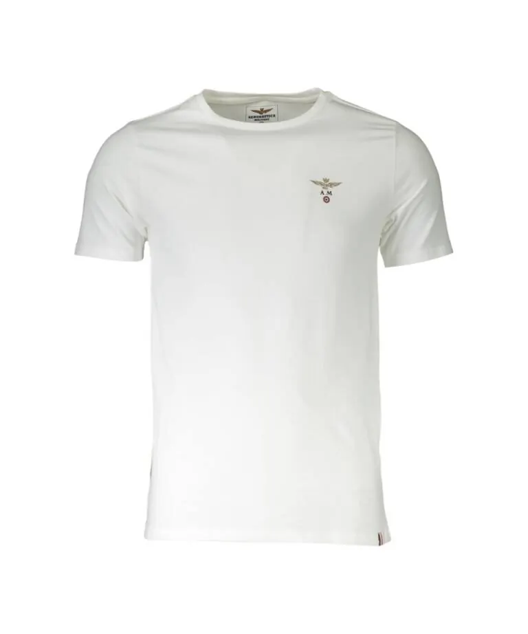 Aeronautica Militare - Ανδρική Κοντομάνικη Μπλούζα T-Shirt SCOTI001J508-73009 Λευκό