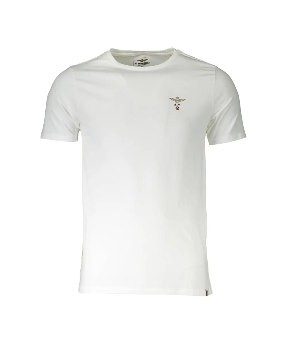 Aeronautica Militare - Ανδρική Κοντομάνικη Μπλούζα T-Shirt SCOTI001J508-73009 Λευκό