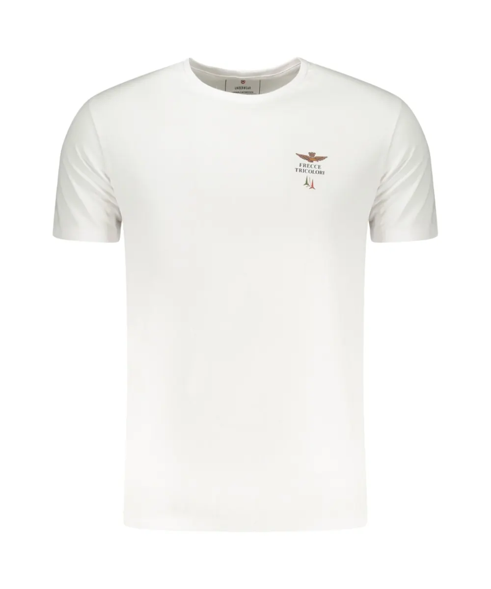Aeronautica Militare - Ανδρική Κοντομάνικη Φανέλα SCOTI005J508-73009 Λευκό