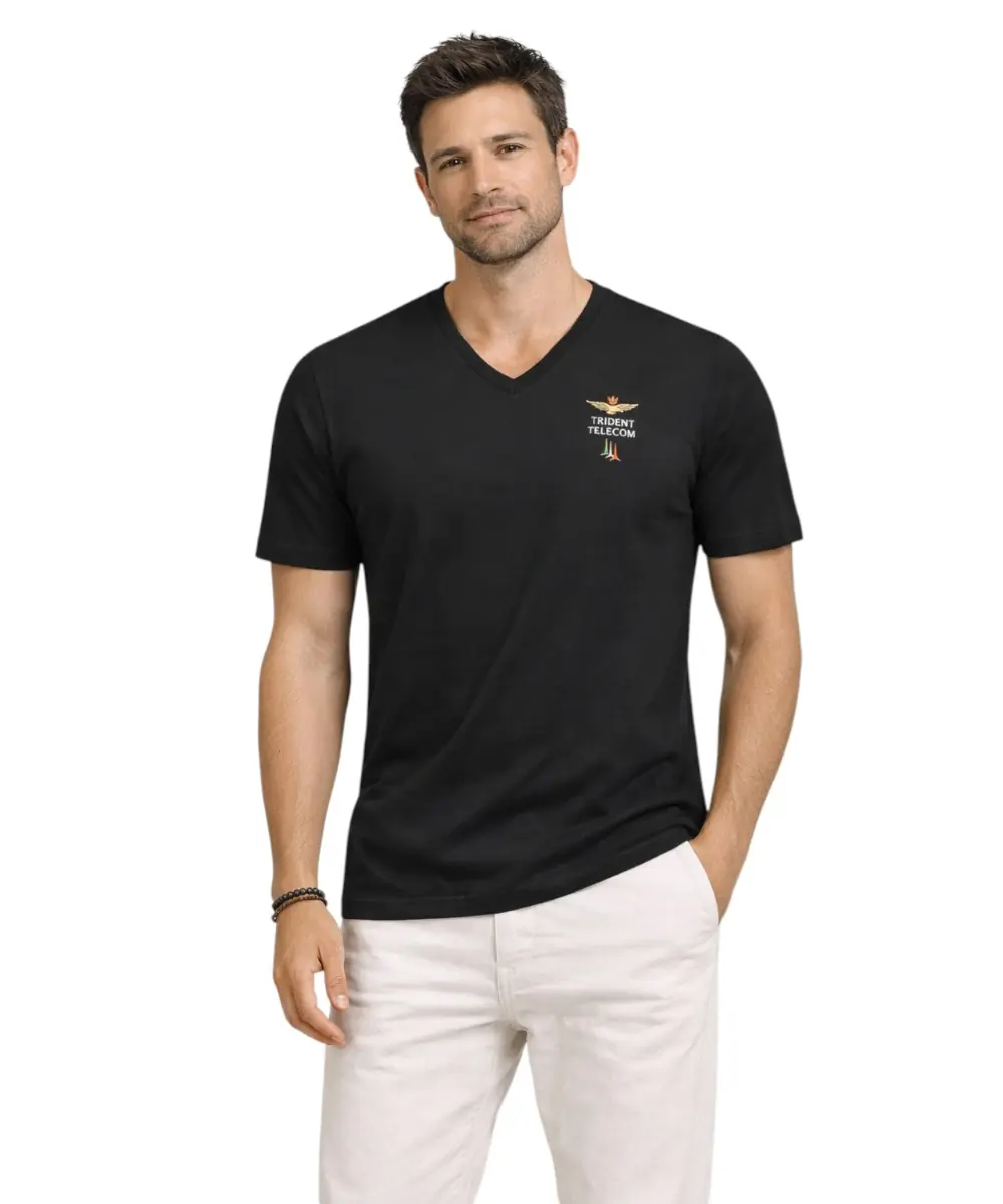 Aeronautica Militare - Ανδρική Κοντομάνικη Φανέλα SCOTI006J508-34300 Μαύρο