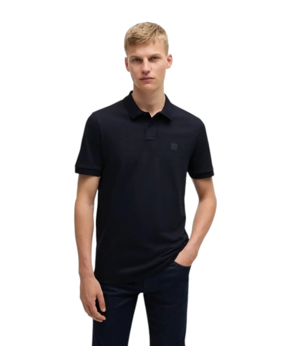 Hugo Boss - Ανδρικό Polo T-shirt Passenger Slim Fit 50507803-404 Μπλε Σκούρο