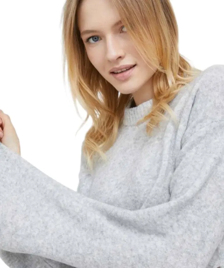 Calvin Klein Jeans - Γυναικείο Πουλόβερ Fluffy Relaxed Fit J20J220481-P01 Γκρι