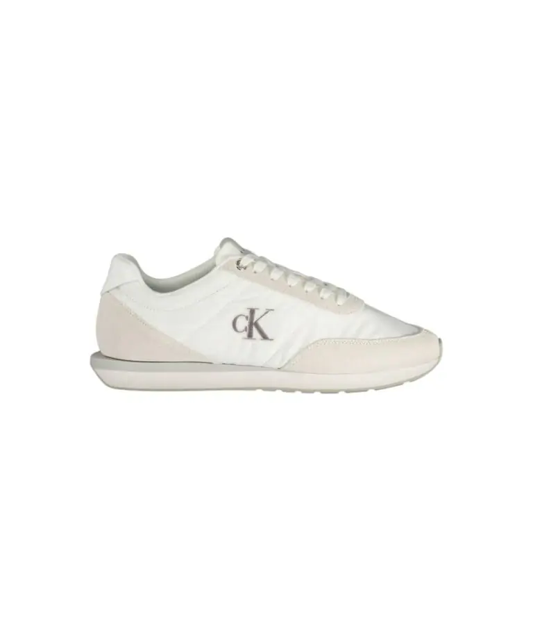 Calvin Klein - Ανδρικά Sneakers Ck Retro Runner Ess Mix Mat YM0YM01361-0K4 Εκρού
