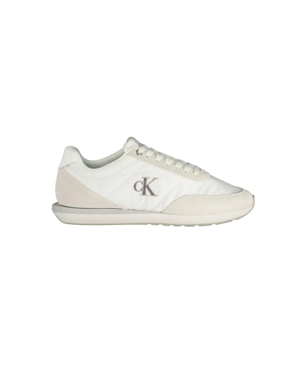 Calvin Klein - Ανδρικά Sneakers Ck Retro Runner Ess Mix Mat YM0YM01361-0K4 Εκρού