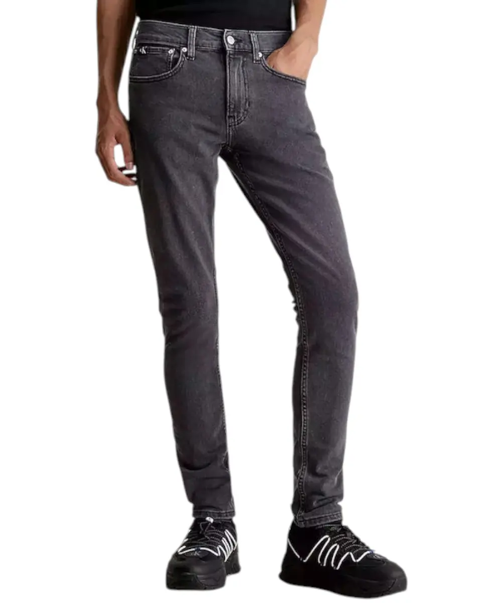 Calvin Klein - Ανδρικό Jean Authentic Regular Tapered Fit J30J324196-1BY Γκρι