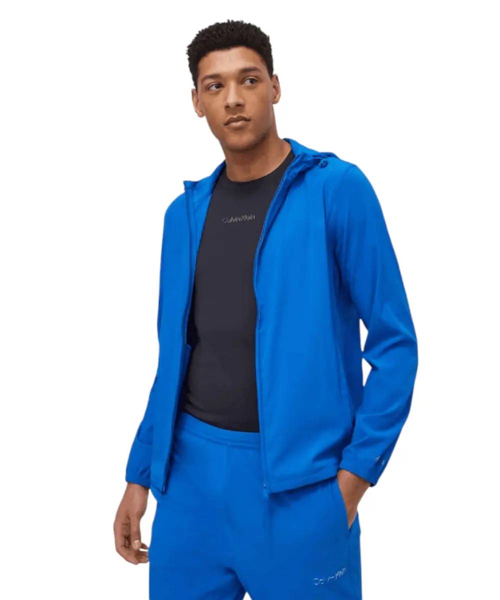 Calvin Klein - Ανδρικό Μεταβατικό Μπουφάν Performance Regular Fit 00GMS4O520-CGN Μπλε