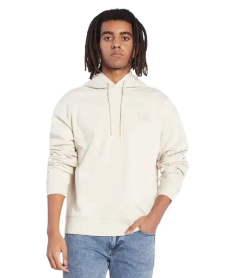 Calvin Klein - Ανδρικό Φούτερ Badge Hoodie Regular Fit J30J321879-ACF Μπεζ