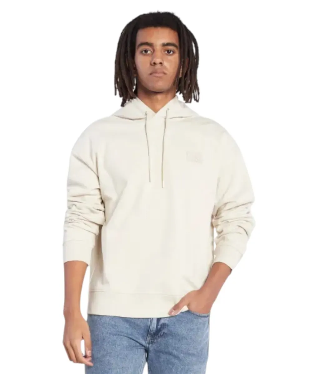 Calvin Klein - Ανδρικό Φούτερ Badge Hoodie Regular Fit J30J321879-ACF Μπεζ