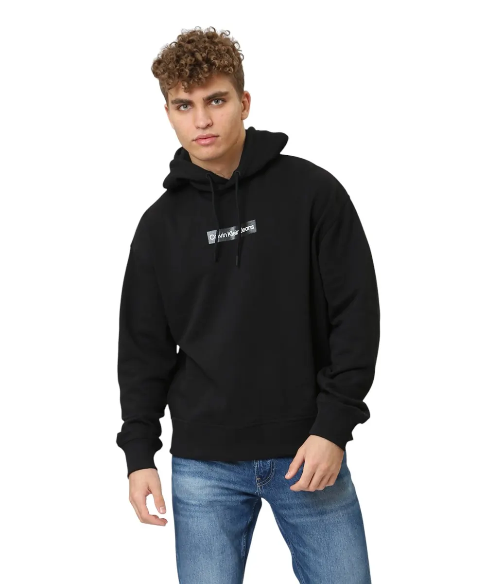 Calvin Klein - Ανδρικό Φούτερ Hoodie Regular Fit J30J321905-BEH Μαύρο
