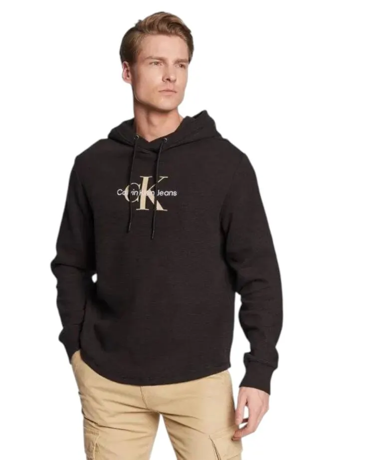 Calvin Klein - Ανδρικό Φούτερ Hoodie Regular Fit J30J322701-BEH Μαύρο