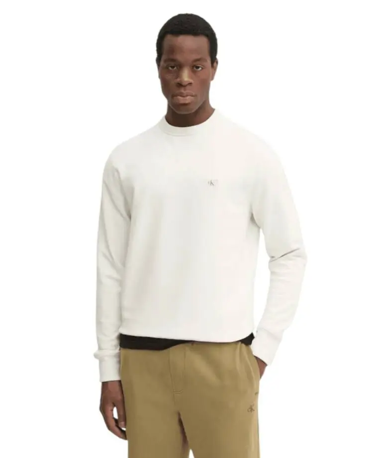 Calvin Klein - Ανδρικό Φούτερ Hoodie Regular Fit J30J327115-YAF Εκρού