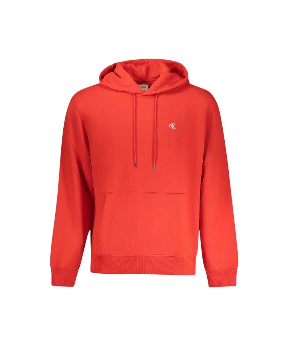 Calvin Klein - Ανδρικό Φούτερ Hoodie Regular Fit LV04RC297G-VMT Κόκκινο