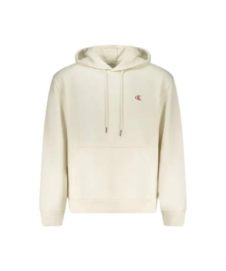 Calvin Klein - Ανδρικό Φούτερ Hoodie Regular Fit LV04RC297G-YAS Εκρού
