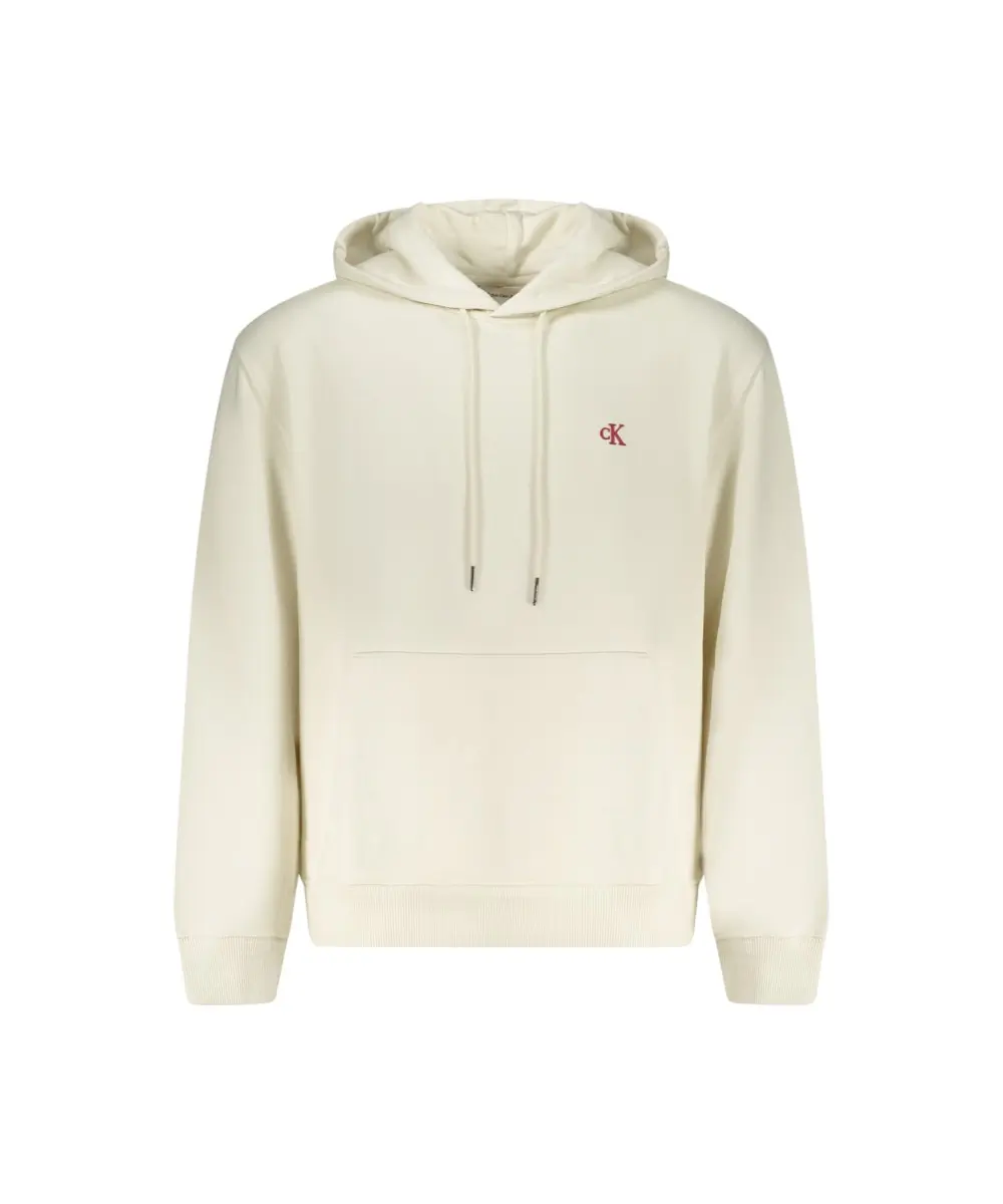 Calvin Klein - Ανδρικό Φούτερ Hoodie Regular Fit LV04RC297G-YAS Εκρού