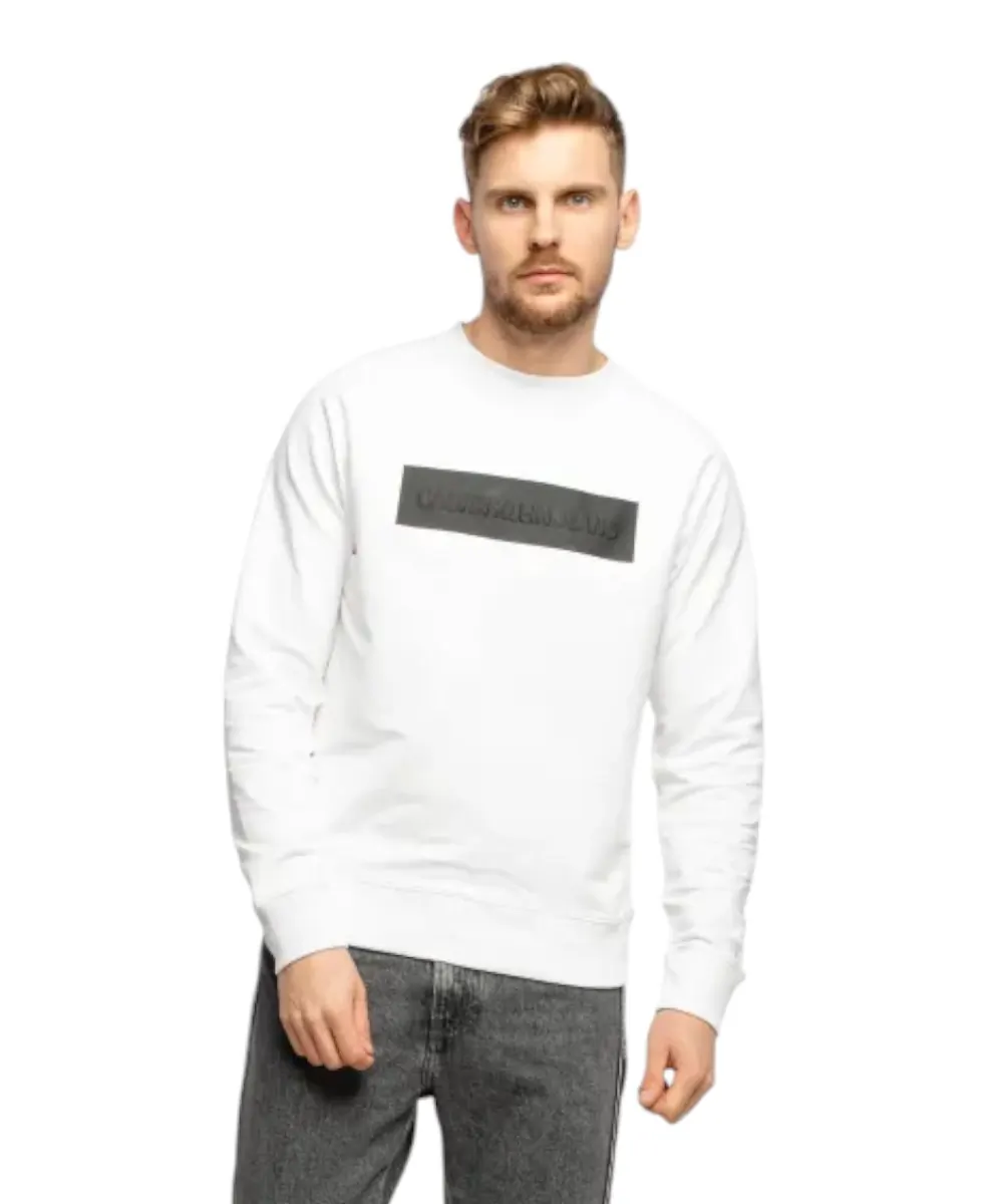 Calvin Klein - Ανδρικό Φούτερ Regular Fit J30J318170-YAF Λευκό