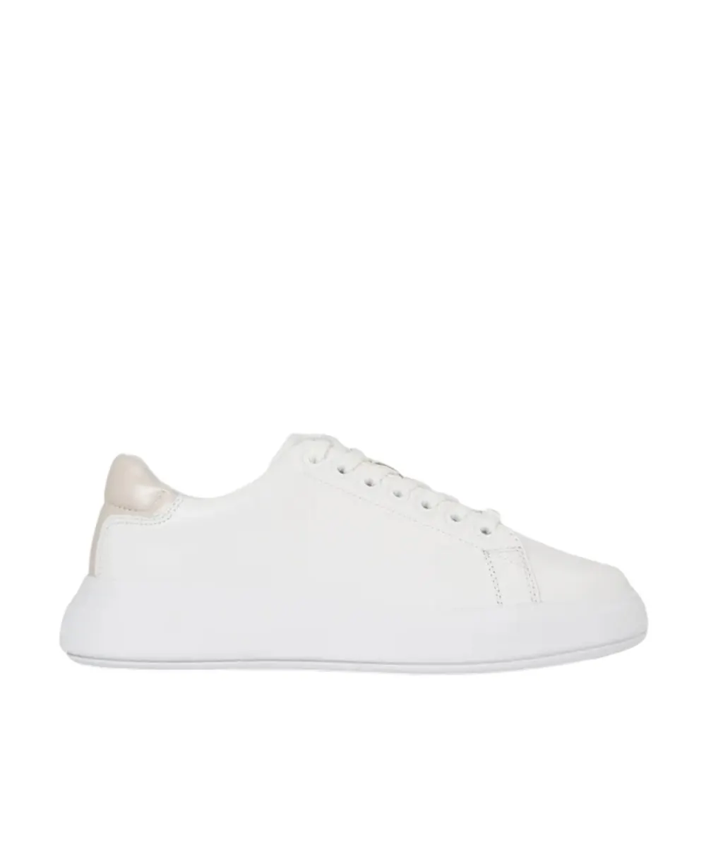 Calvin Klein - Γυναικεία Sneakers Raised Cupsole Lace Up HW0HW01668-OK7 Λευκό