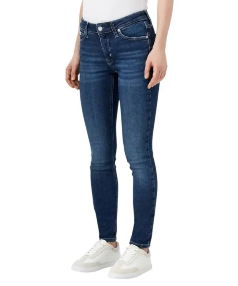Calvin Klein - Γυναικείο Παντελόνι Jean Ck Skinny Fit J20J224491-1BJ Μπλε Σκούρο