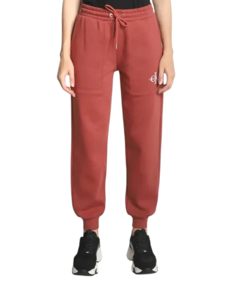 Calvin Klein - Γυναικείο Παντελόνι Φόρμας Performance Regular Fit J20J218971-XLN Κόκκινο