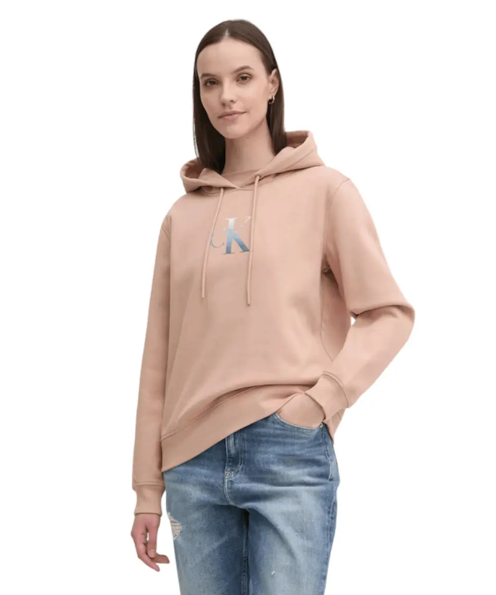 Calvin Klein - Γυναικείο Φούτερ Gradient Relaxed Fit J20J224721-TGW Πορτοκαλί