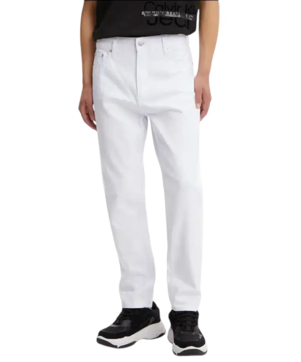 Calvin Klein – Ανδρικό Jean Dad Regular Fit J30J326080-1AA Λευκό