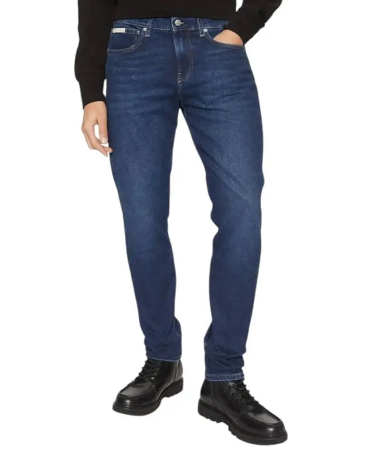 Calvin Klein – Ανδρικό Jean Slim Tapered Fit J30J327007-1BJ Μπλε Σκούρο