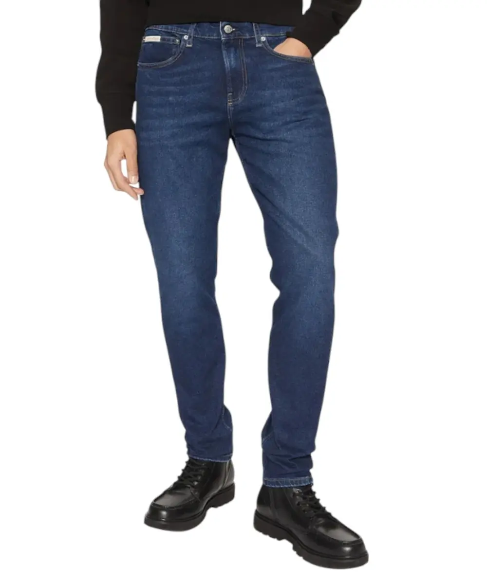 Calvin Klein – Ανδρικό Jean Slim Tapered Fit J30J327007-1BJ Μπλε Σκούρο
