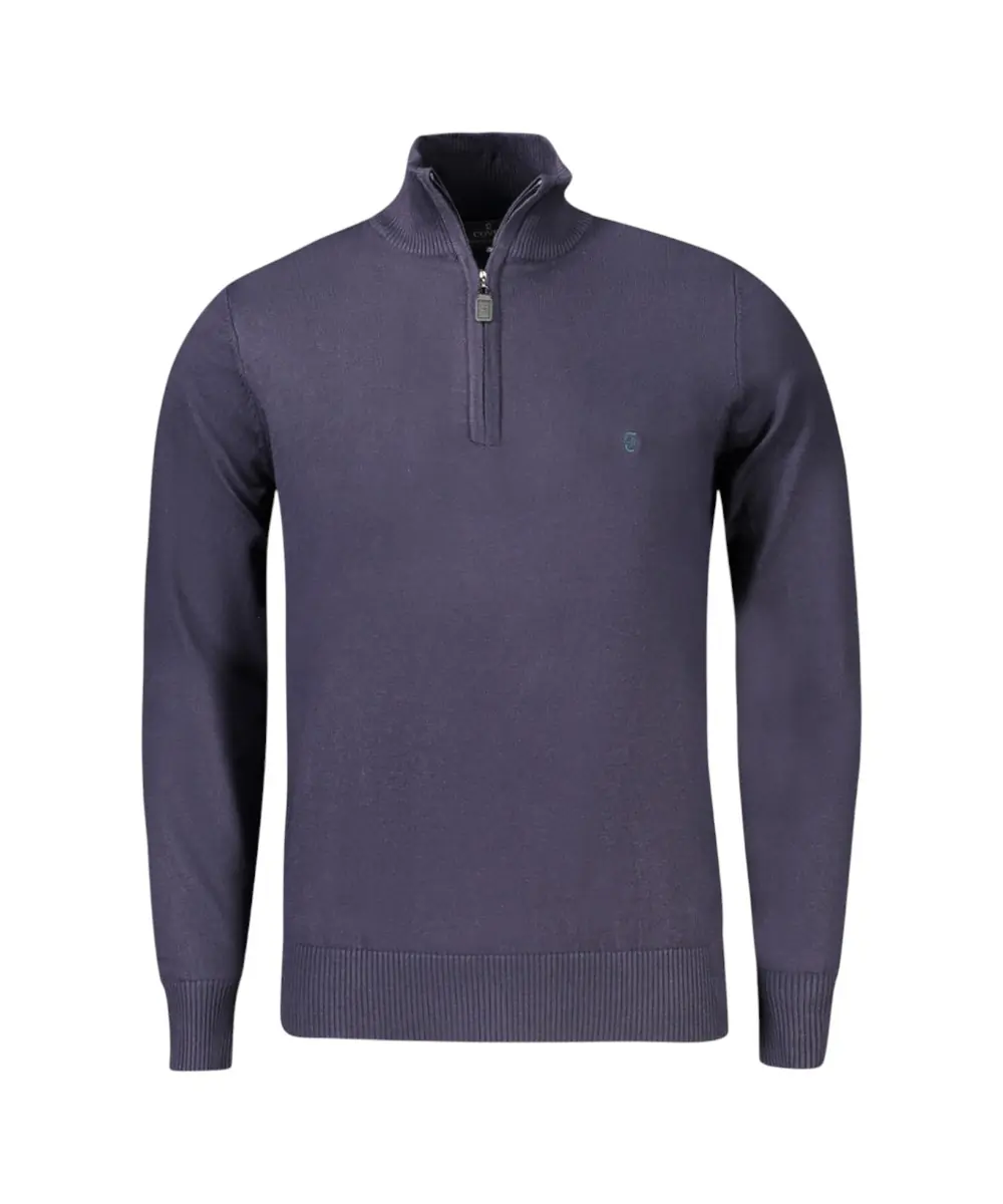 Coveri Moving - Ανδρικό Πουλόβερ Half Zip TR1722-BLU Μπλε