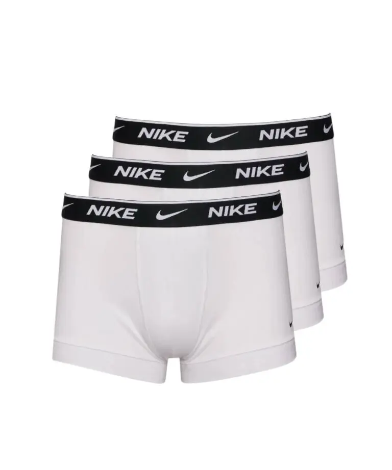 Nike - Ανδρικά Μποξεράκια Everyday Trunk Boxer 3-Pack 0000KE1008-MED Λευκό