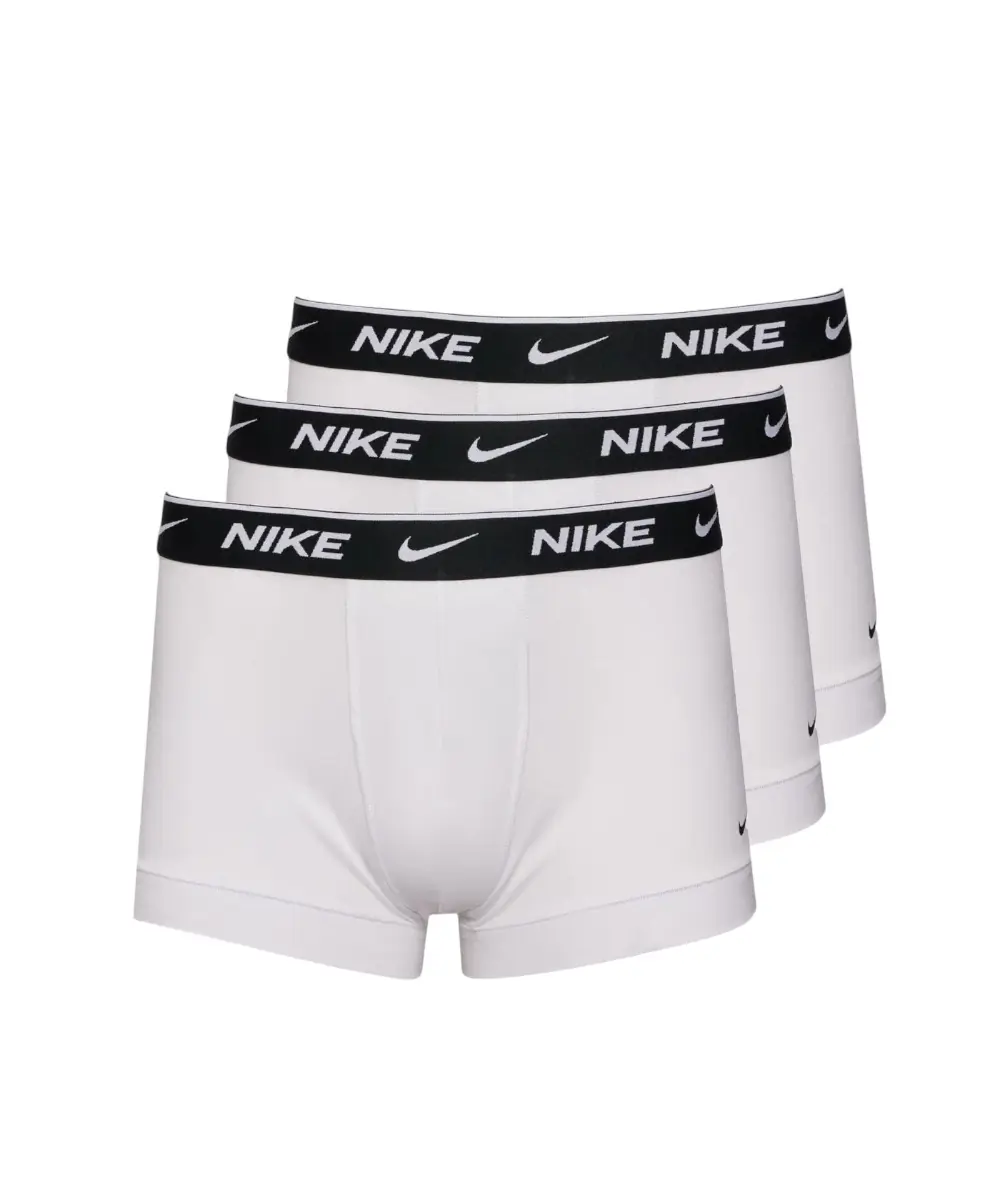 Nike - Ανδρικά Μποξεράκια Everyday Trunk Boxer 3-Pack 0000KE1008-MED Λευκό