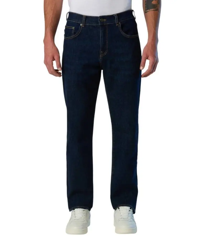 North Sails - Ανδρικό Παντελόνι Τζιν Stripe recycled Regular Fit 673169-000-C001 Μπλε Σκούρο